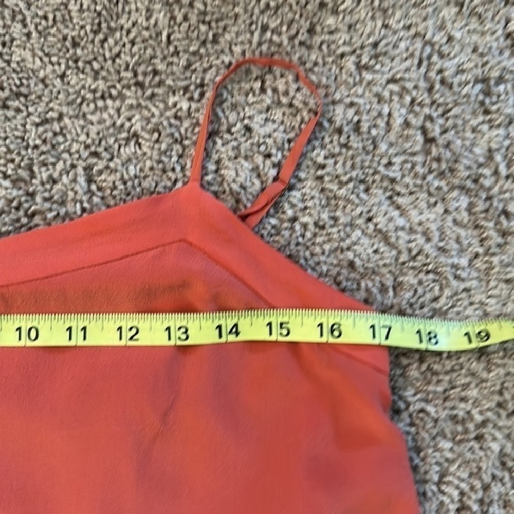 Madewell Camisole Overlay orange Silk Slipdress size 2 - Picture 12 of 16